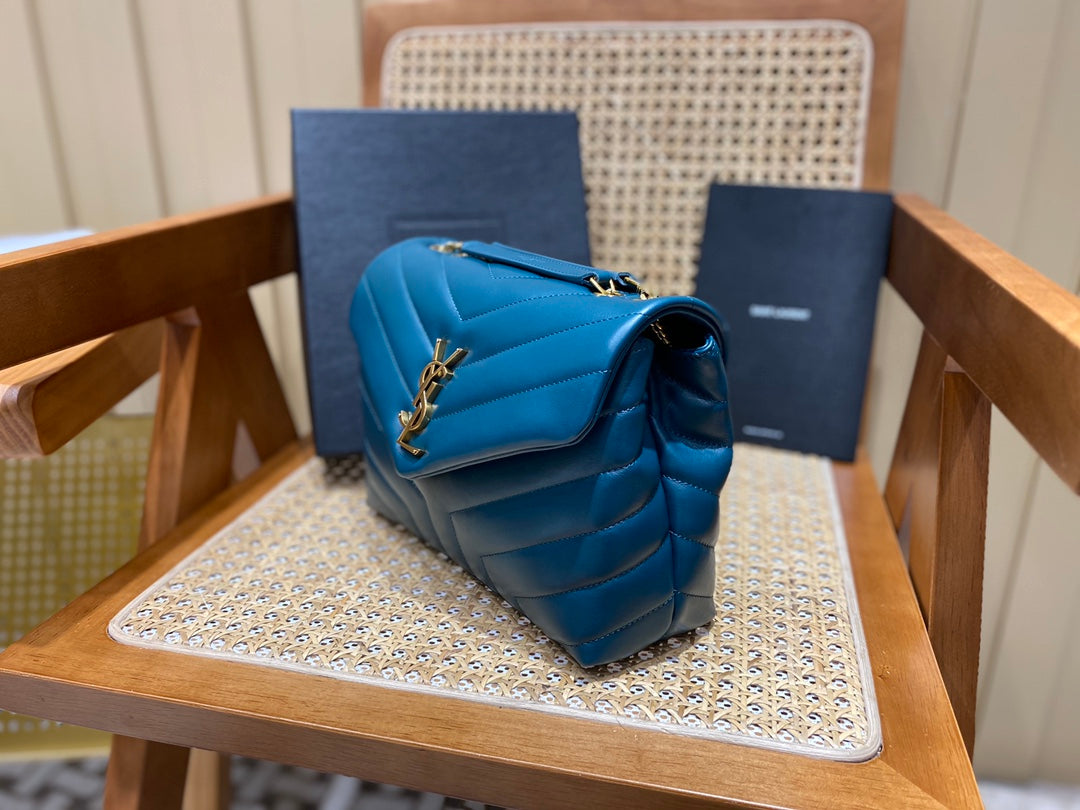 YSL Loulou Small Bag Turquoise