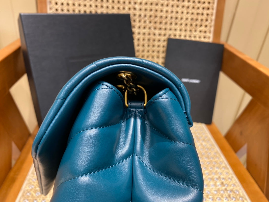 YSL Loulou Small Bag Turquoise
