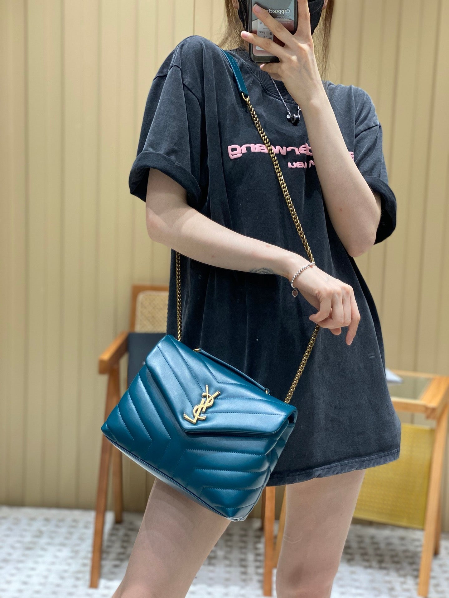 YSL Loulou Small Bag Turquoise
