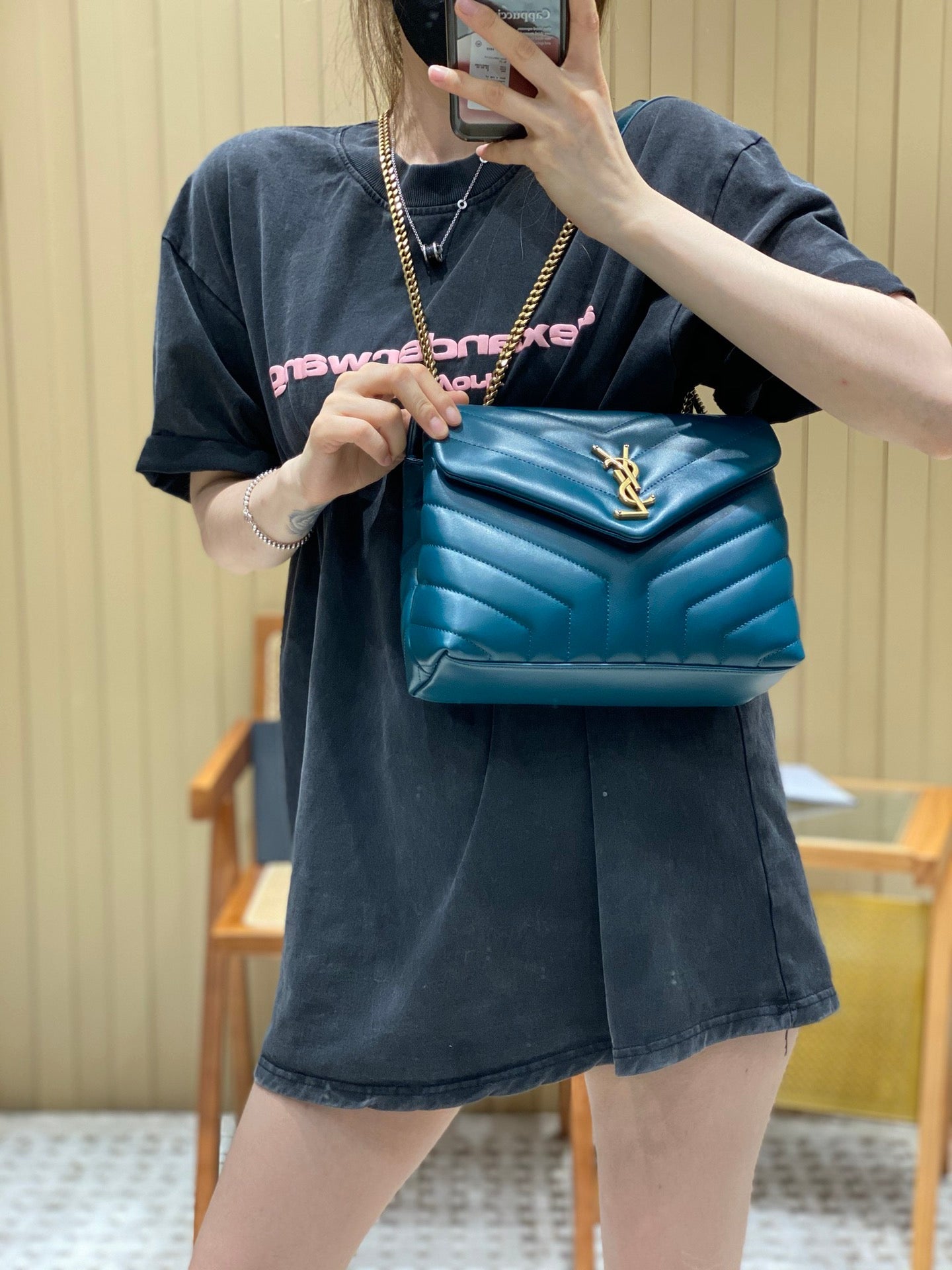 YSL Loulou Small Bag Turquoise