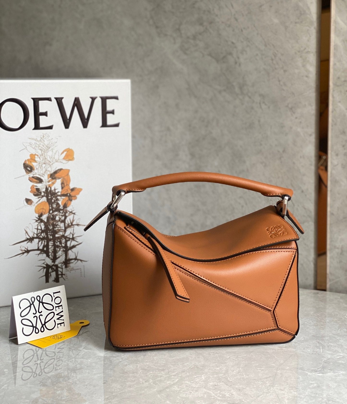 Puzzle Bag Brown