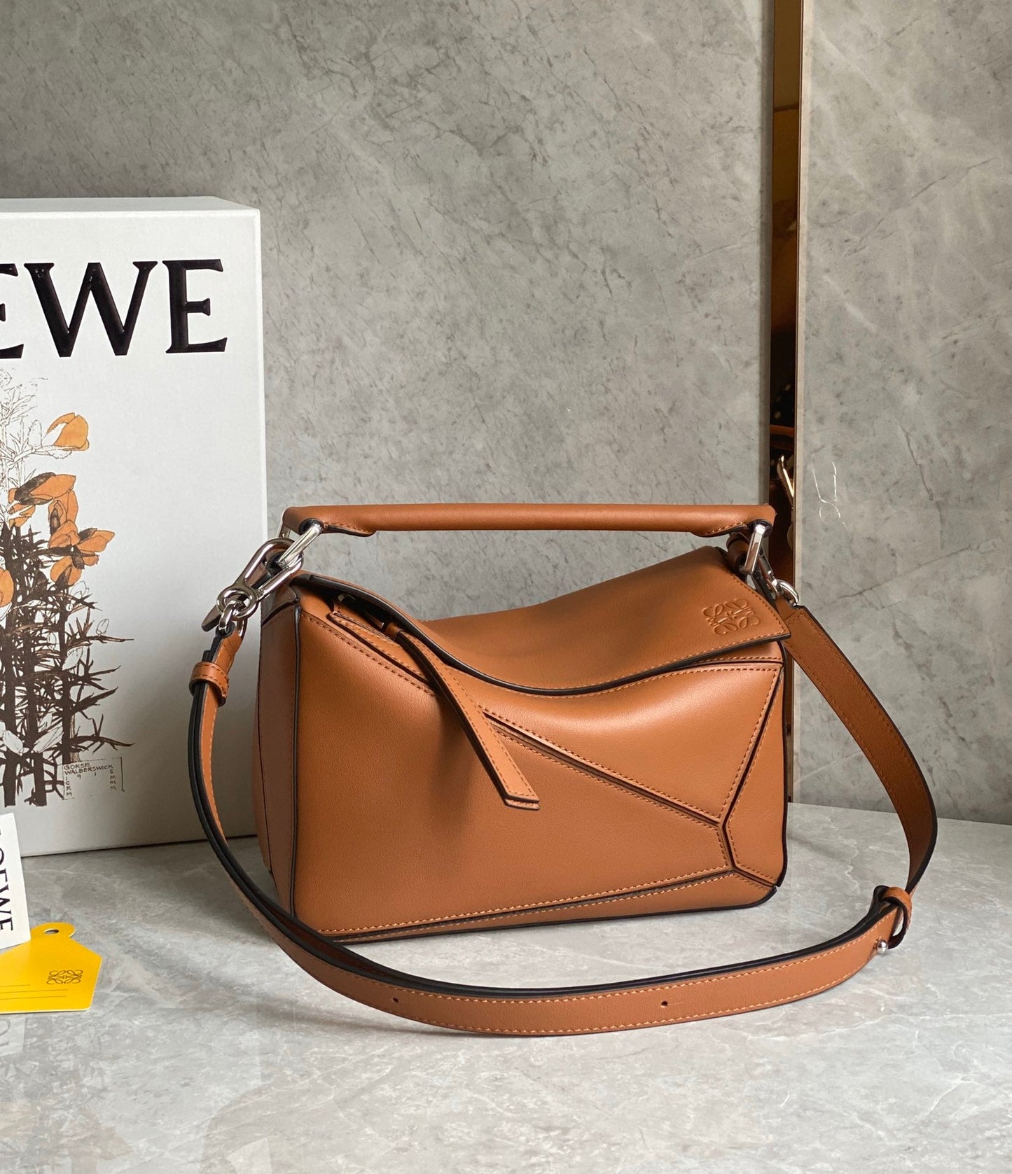 Puzzle Bag Brown
