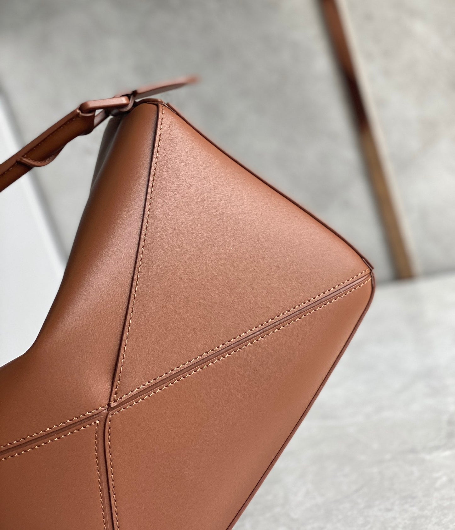 Puzzle Bag Brown Monochrome