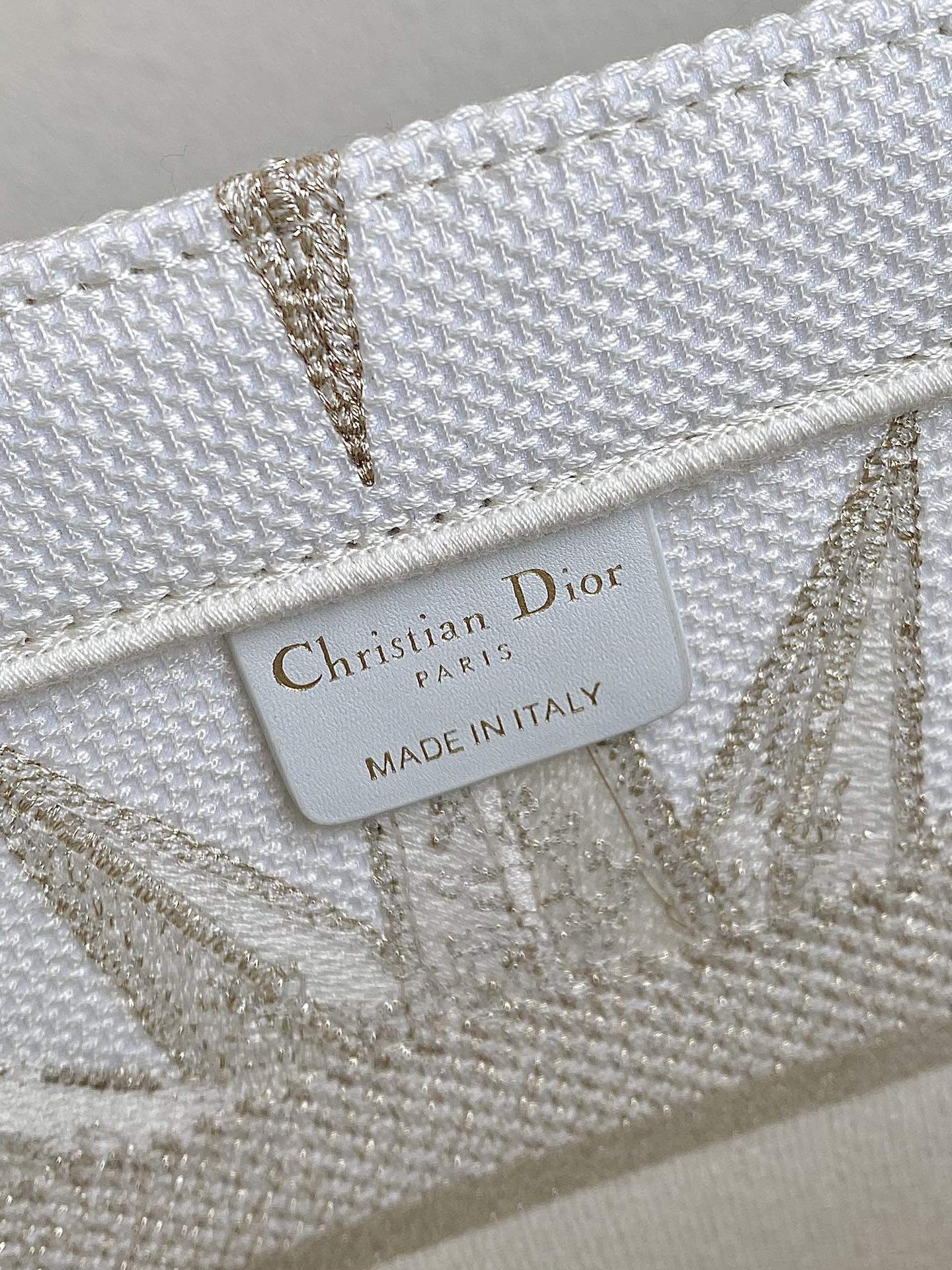 D Book Tote Medium Dior Rêve d'Infini Embroidery with Gold-Tone Metallic Thread