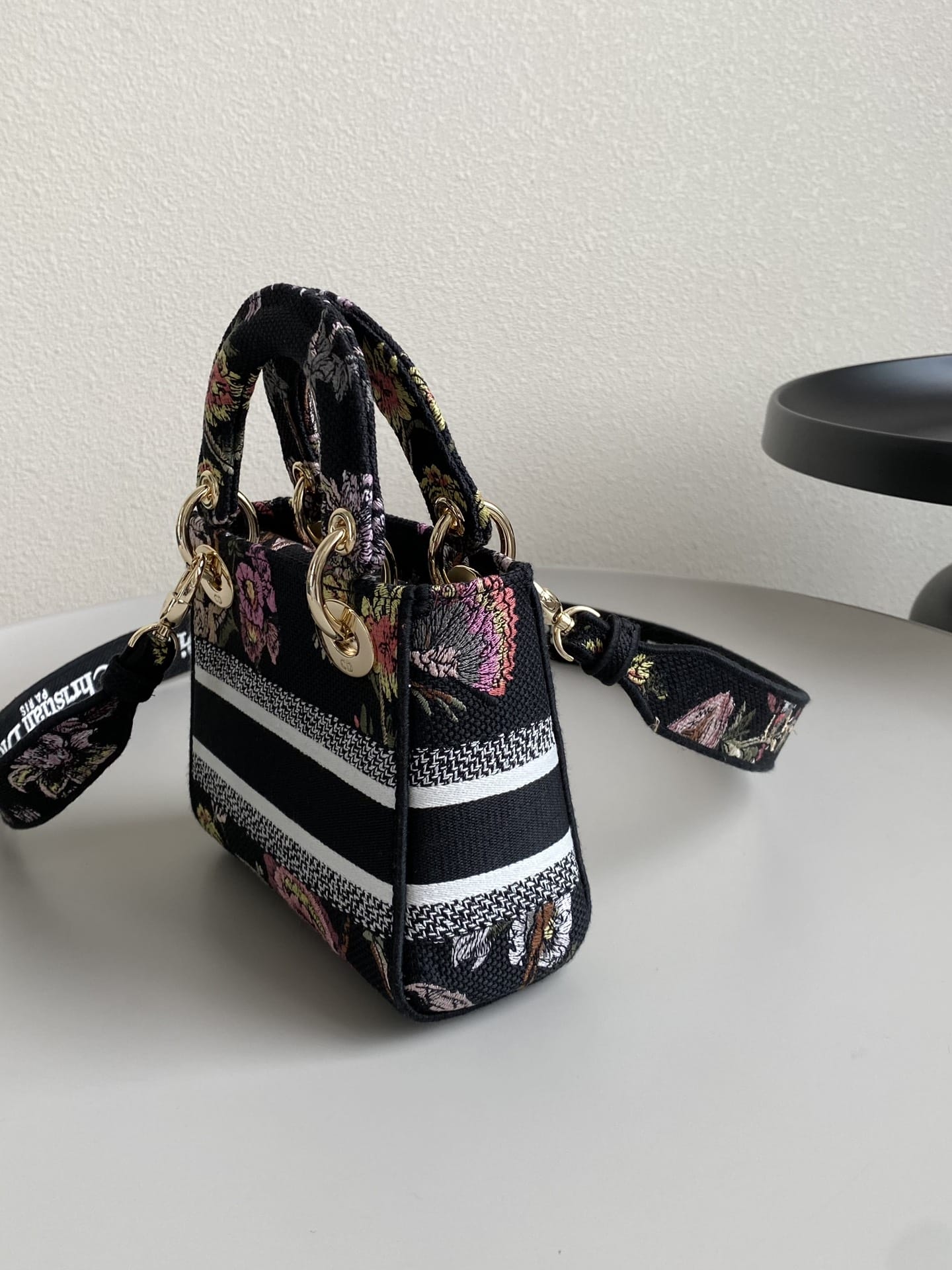 Mini Lady D-Lite Bag Multicolor Jardin Botanique Embroidery