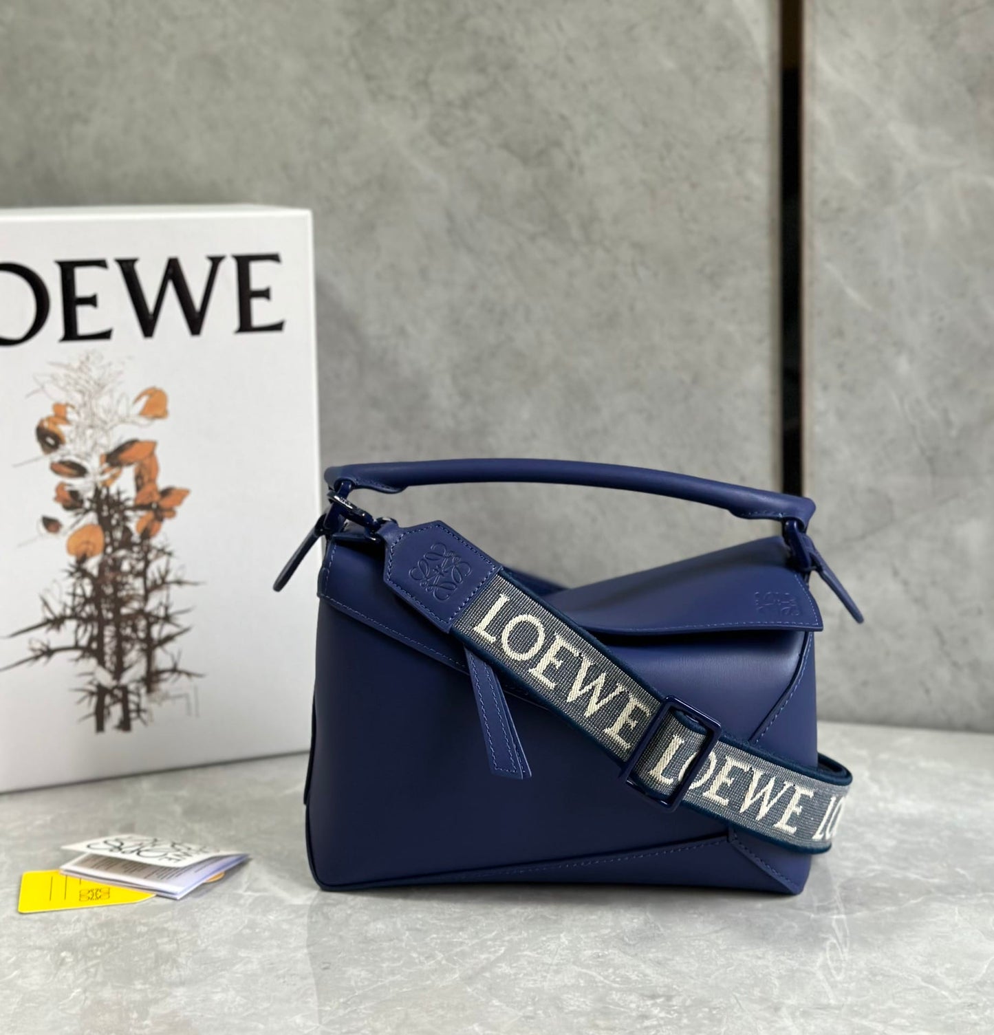 Puzzle Bag Navy Blue Monochrome