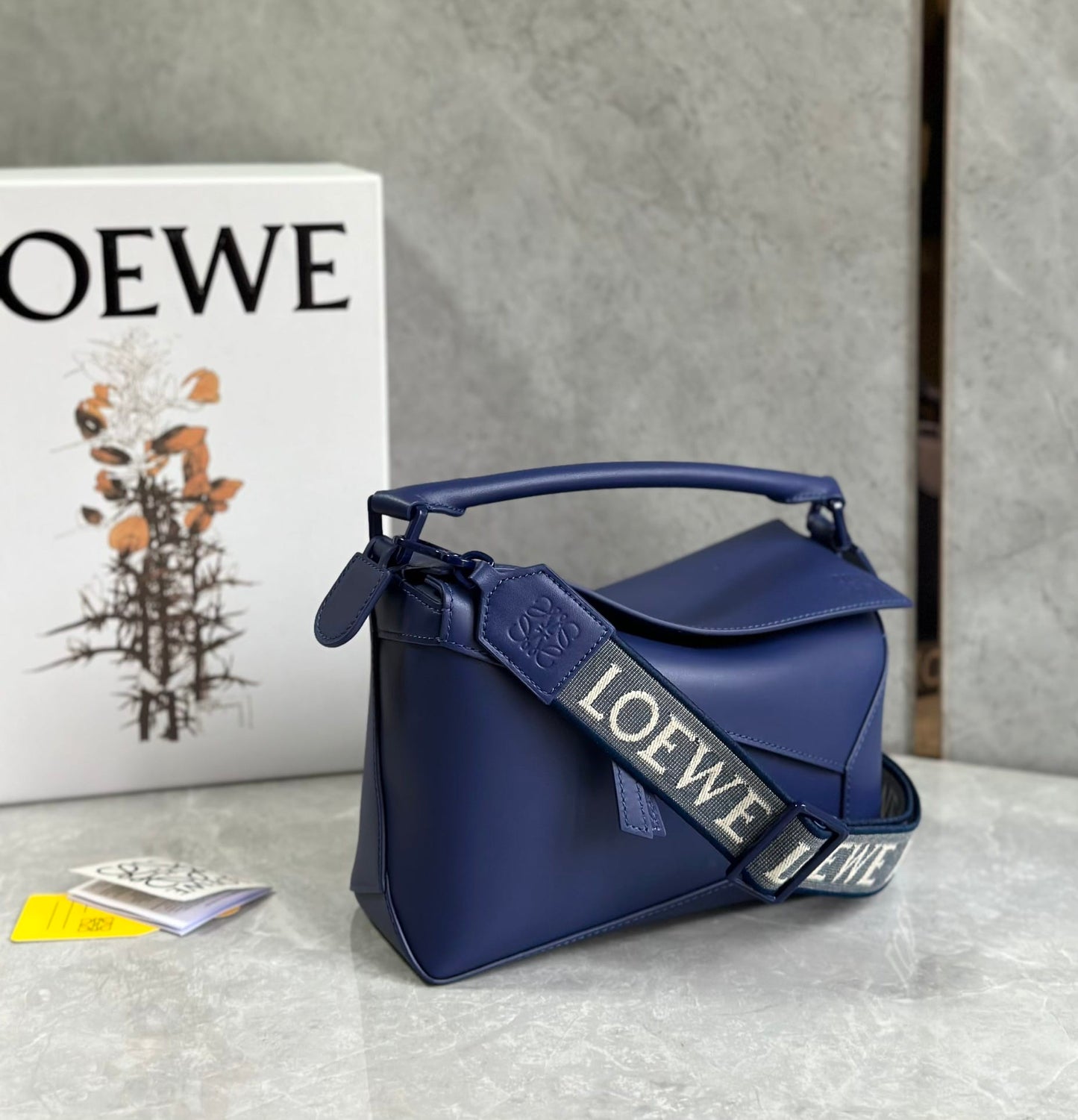 Puzzle Bag Navy Blue Monochrome