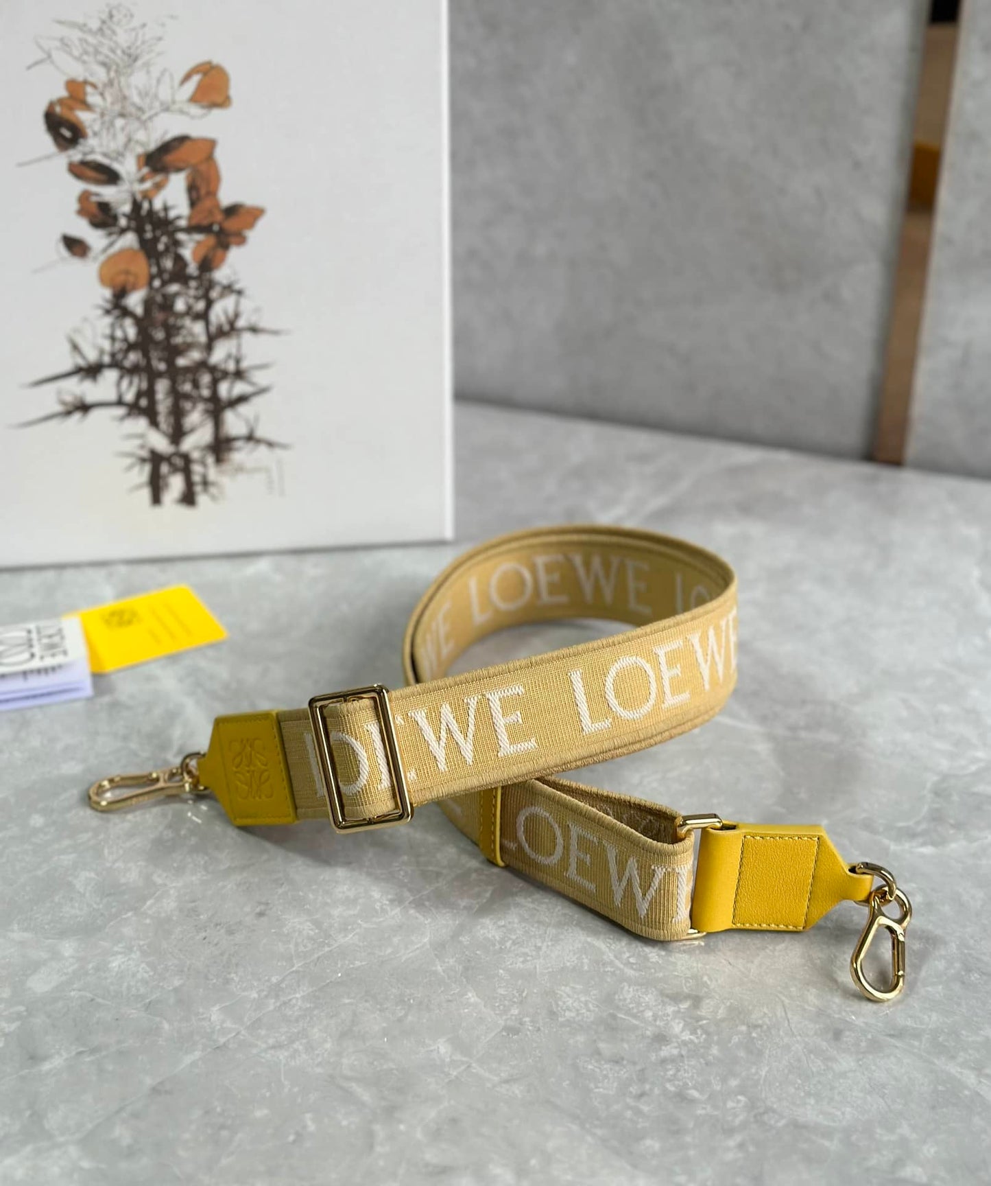Anagram Wide Shoulder Strap Yellow