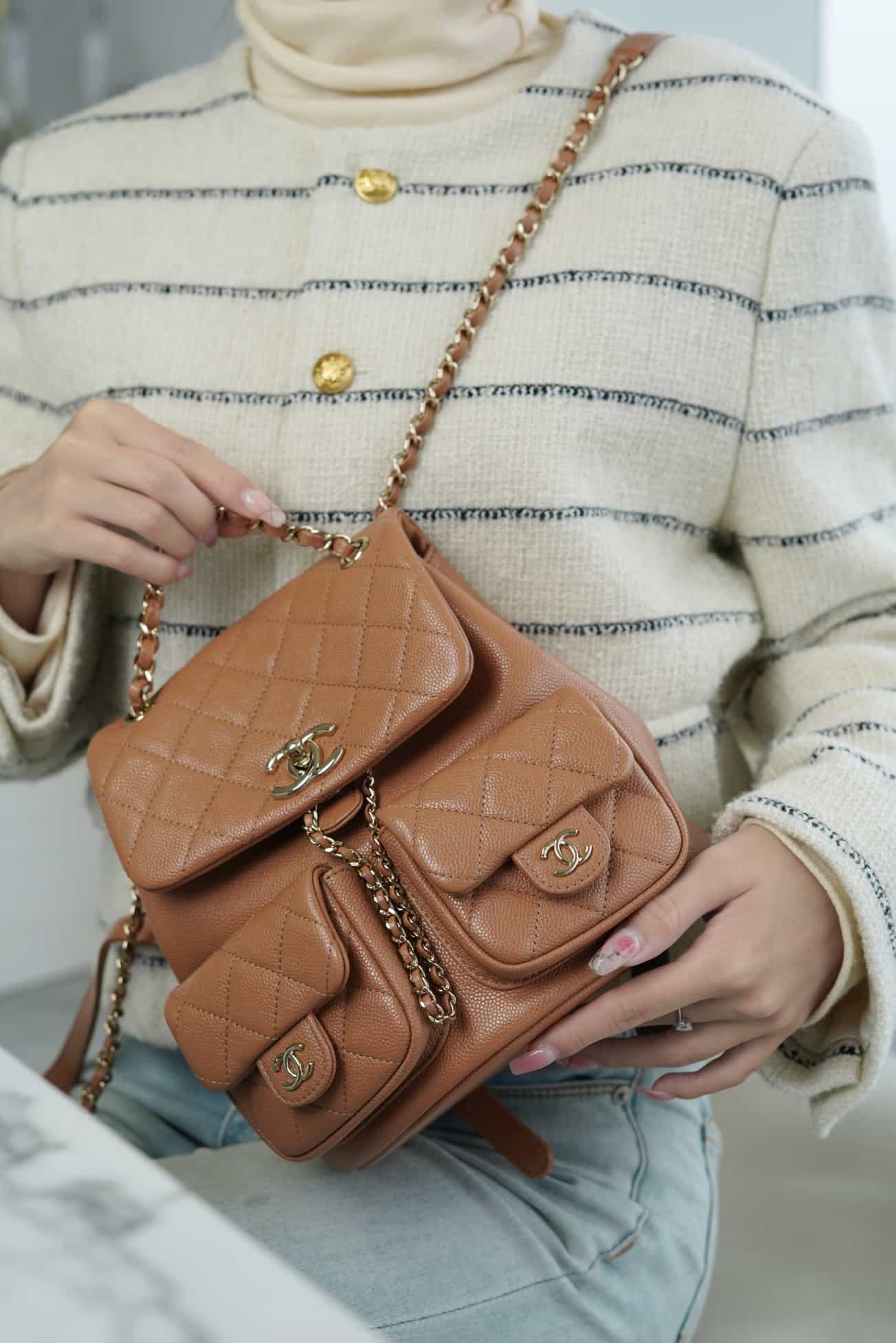 CC 23P Small Backpack Brown