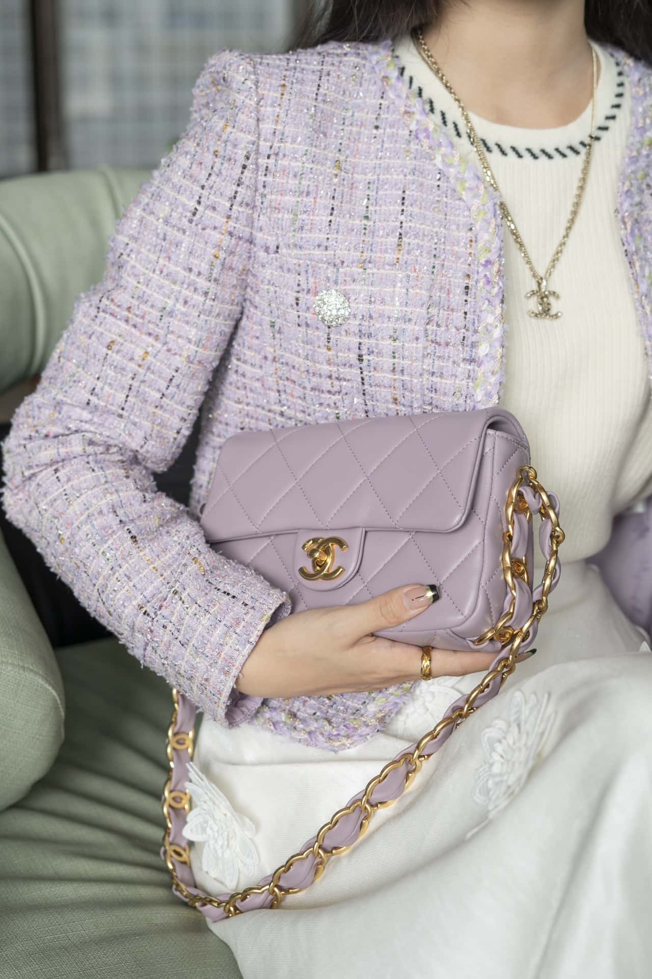 CC 24K Small Flap Bag