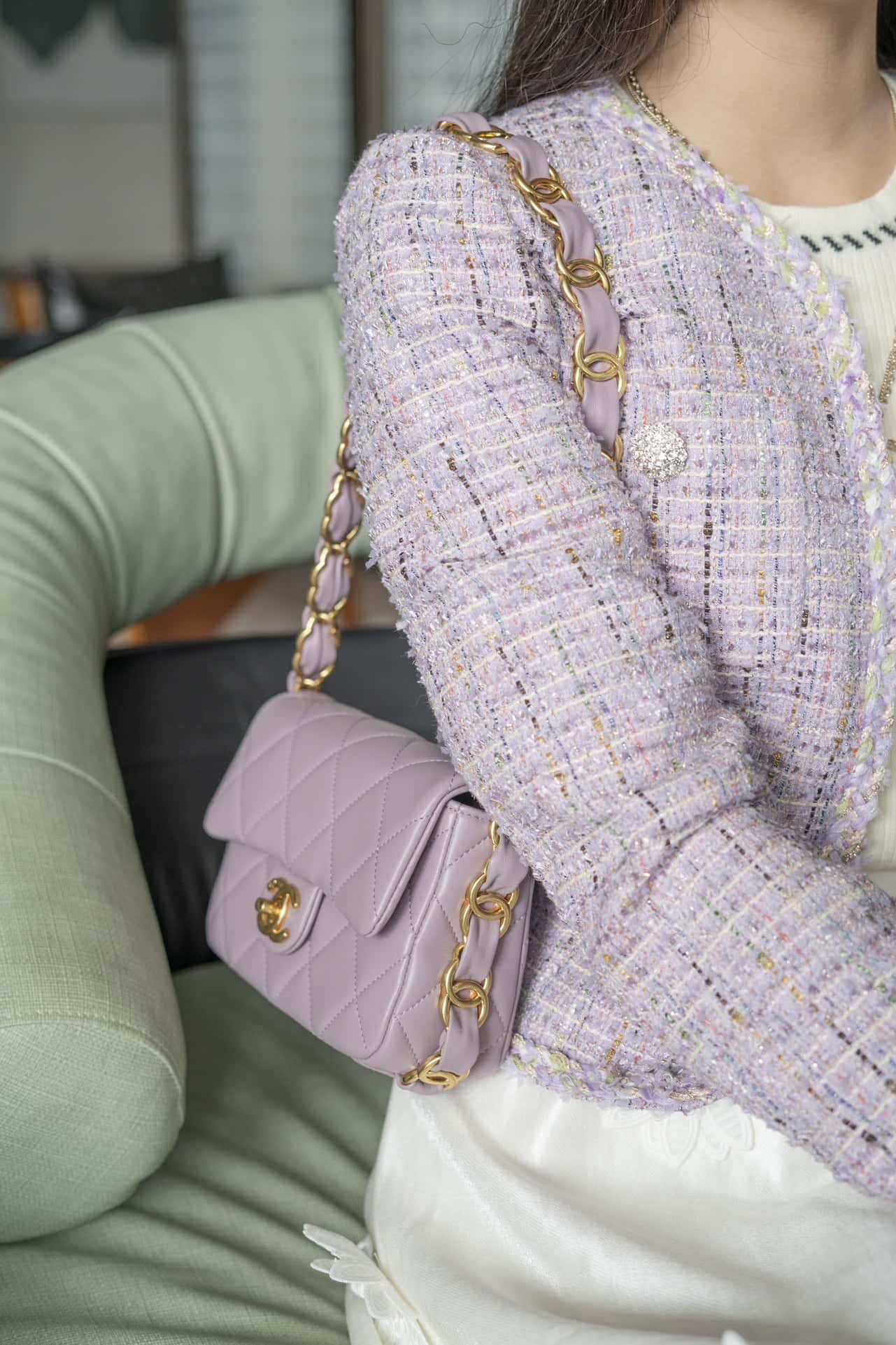 CC 24K Small Flap Bag