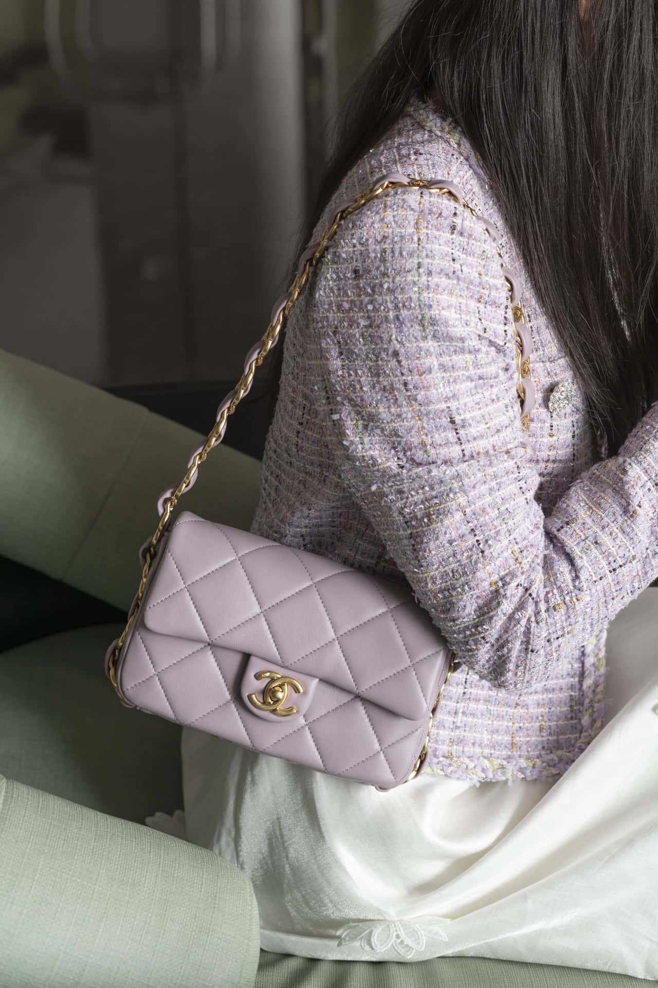 CC 24K Small Flap Bag