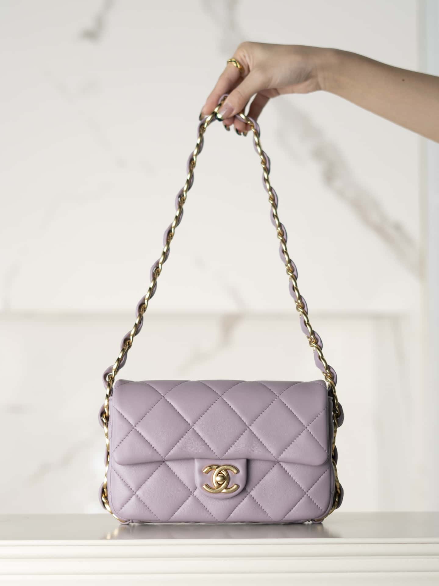 CC 24K Small Flap Bag