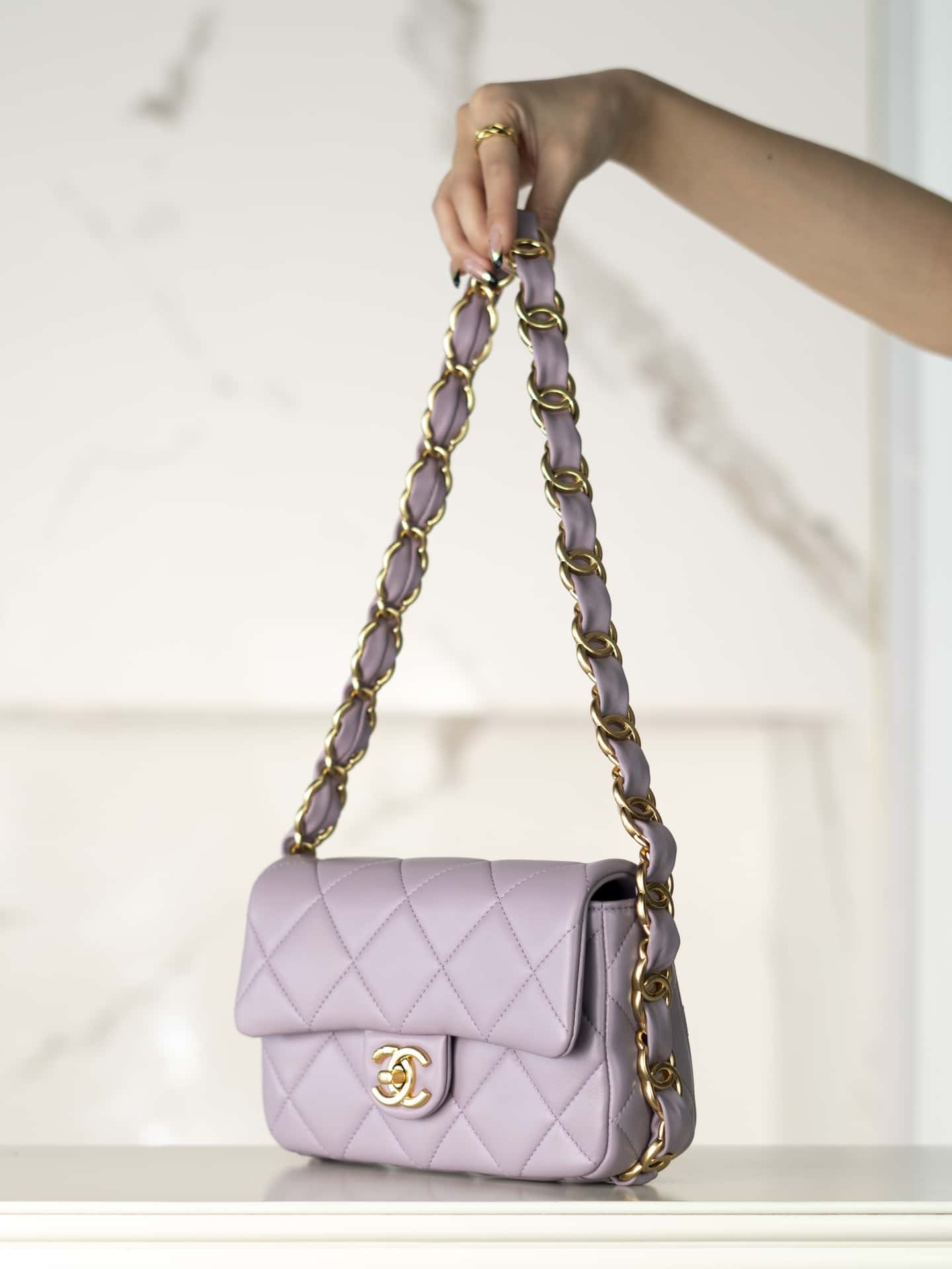 CC 24K Small Flap Bag