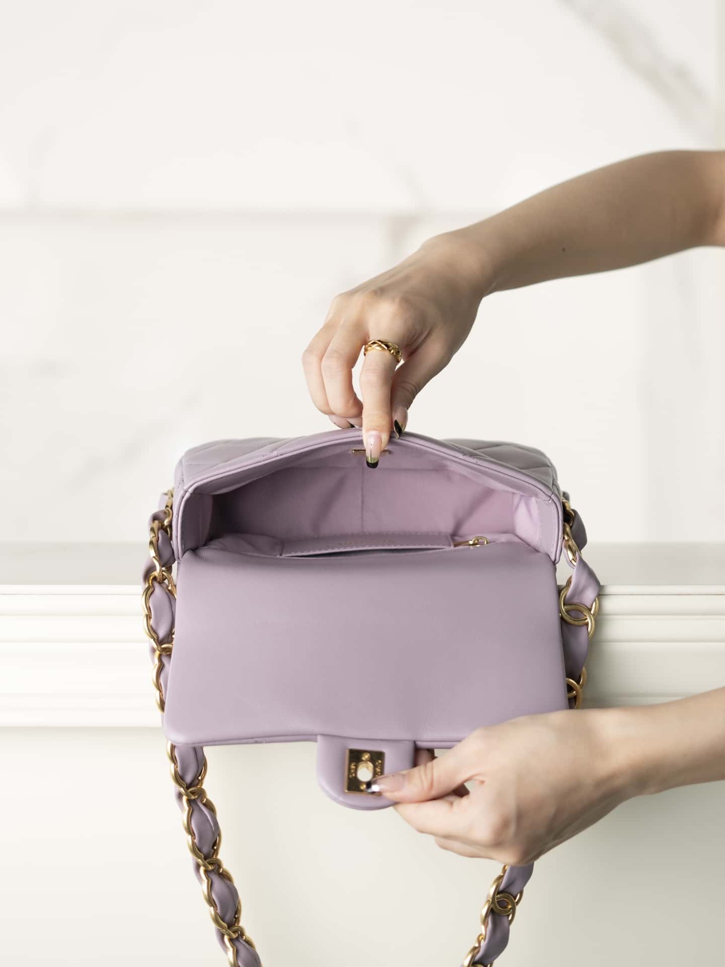 CC 24K Small Flap Bag