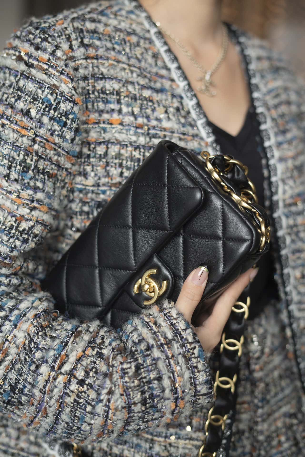 CC 24K Small Flap Bag