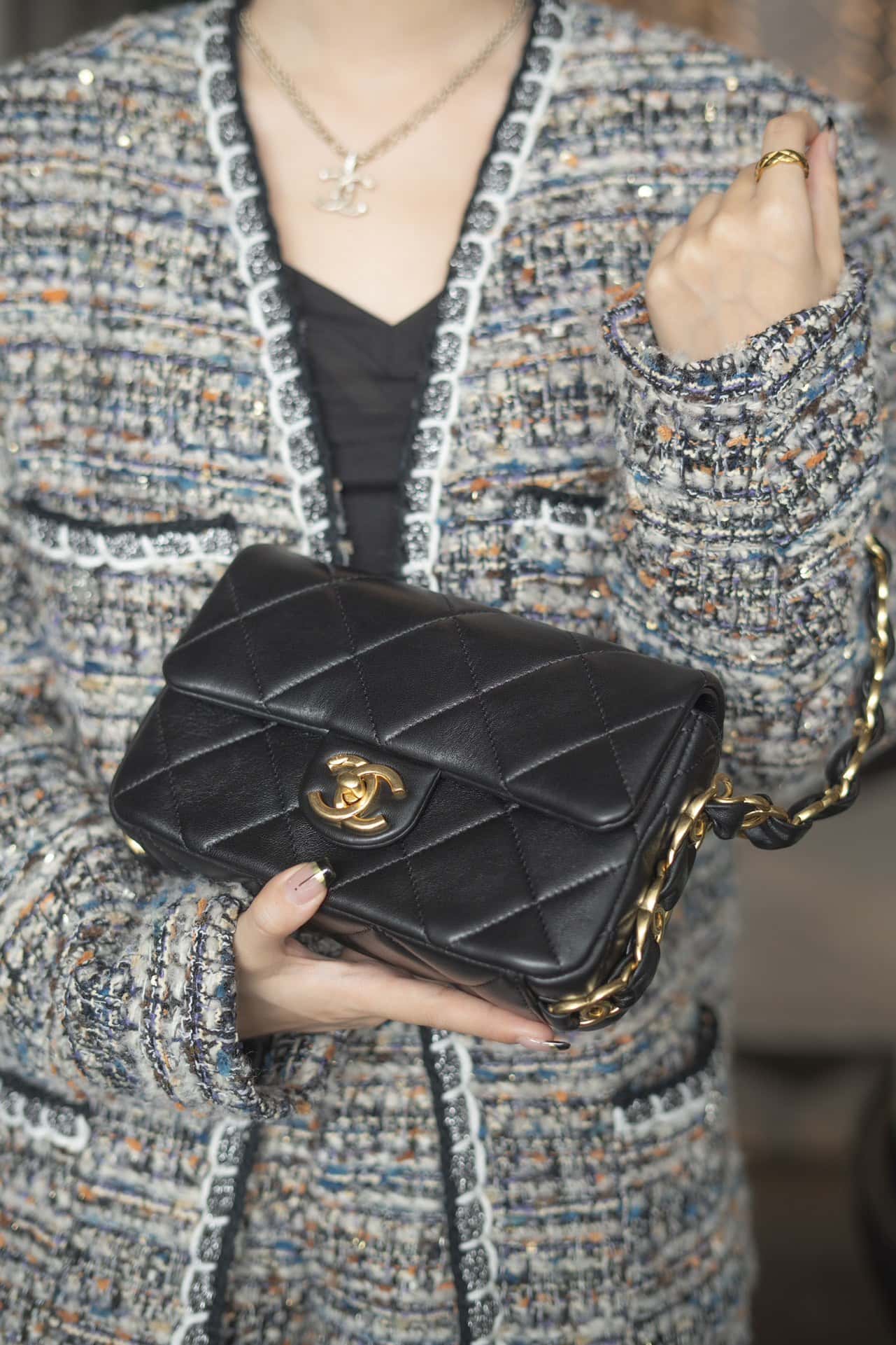 CC 24K Small Flap Bag