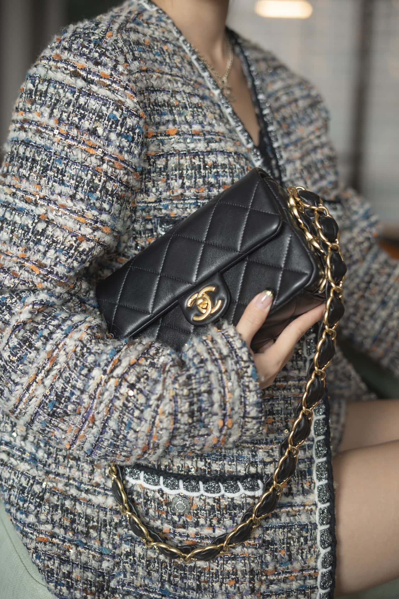 CC 24K Small Flap Bag