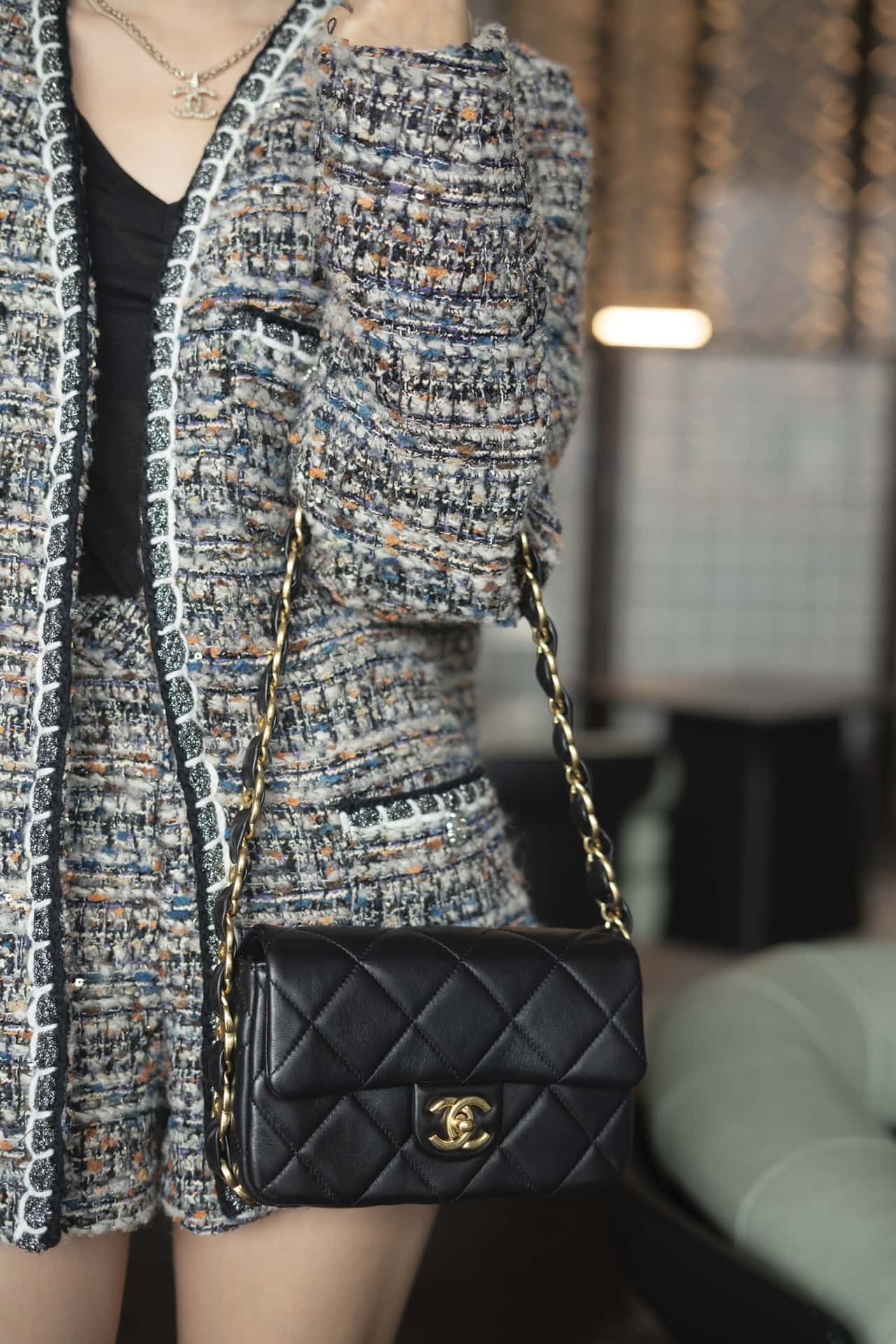 CC 24K Small Flap Bag