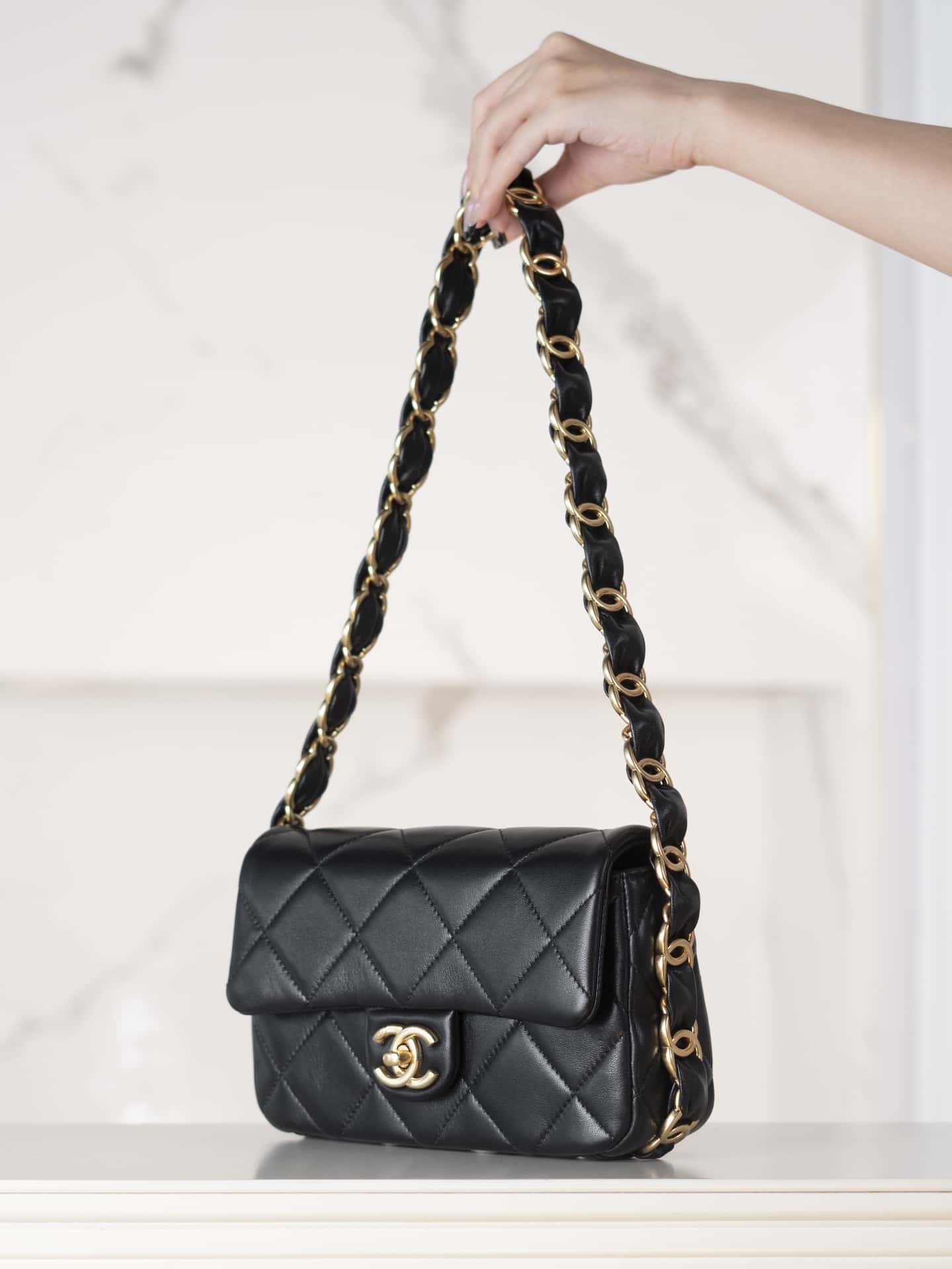 CC 24K Small Flap Bag