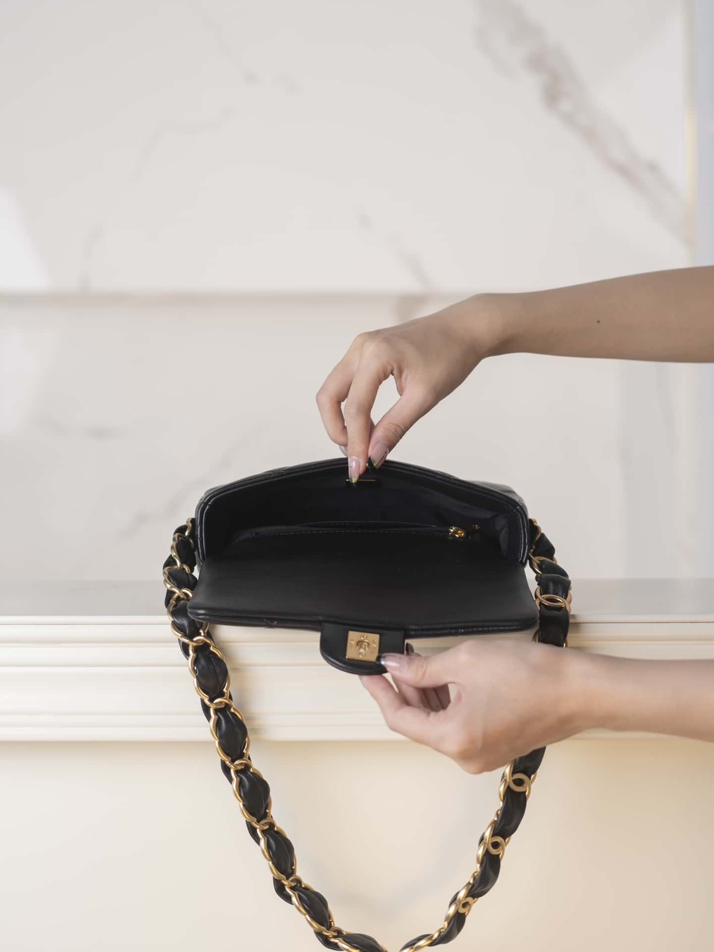 CC 24K Small Flap Bag