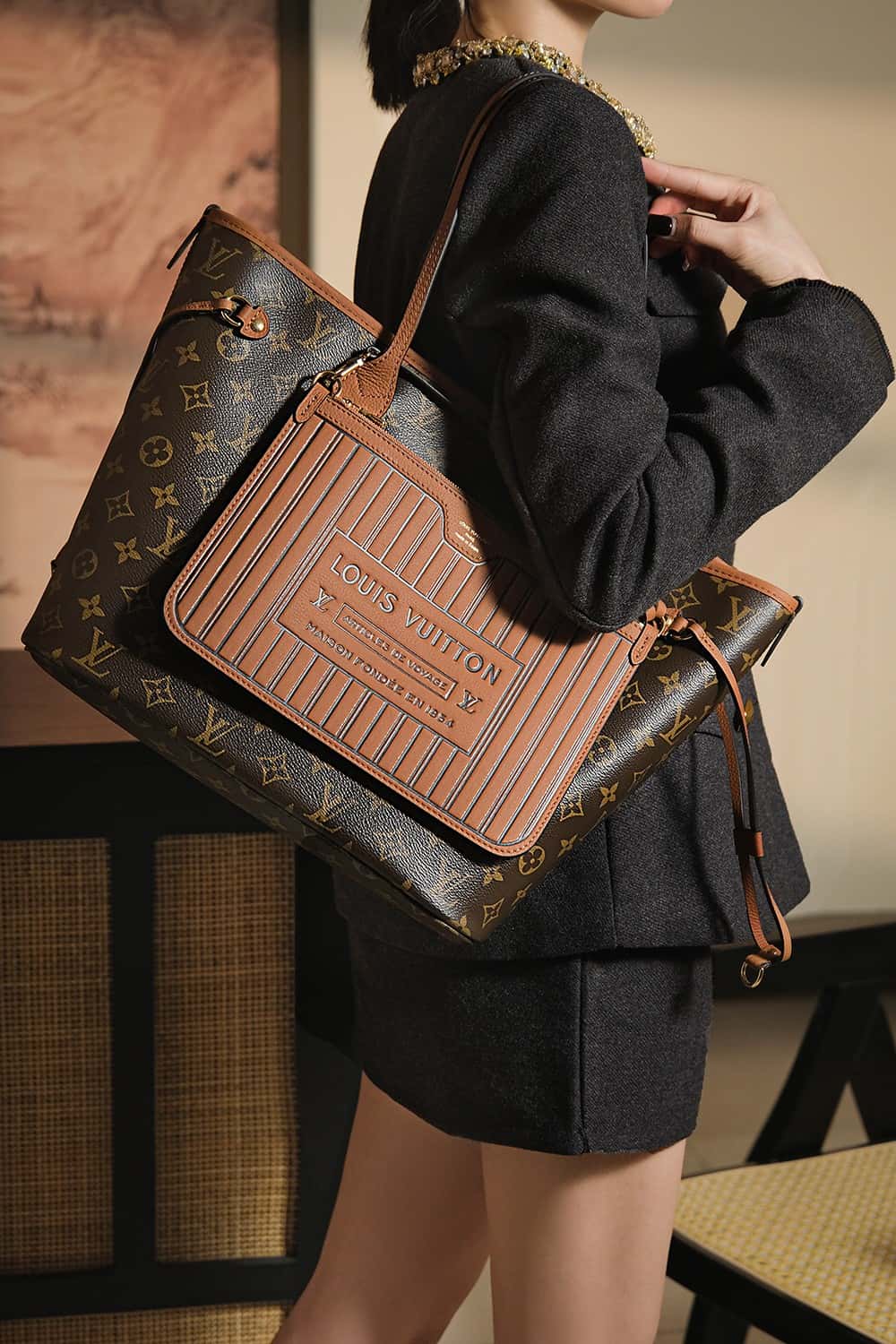 LV Neverfull Inside Out MM