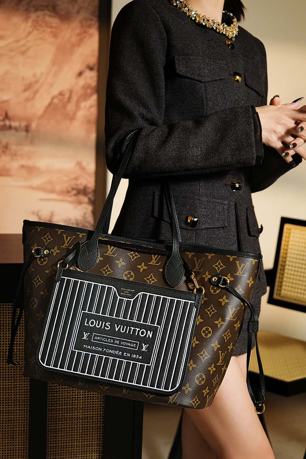 LV Neverfull Inside Out MM