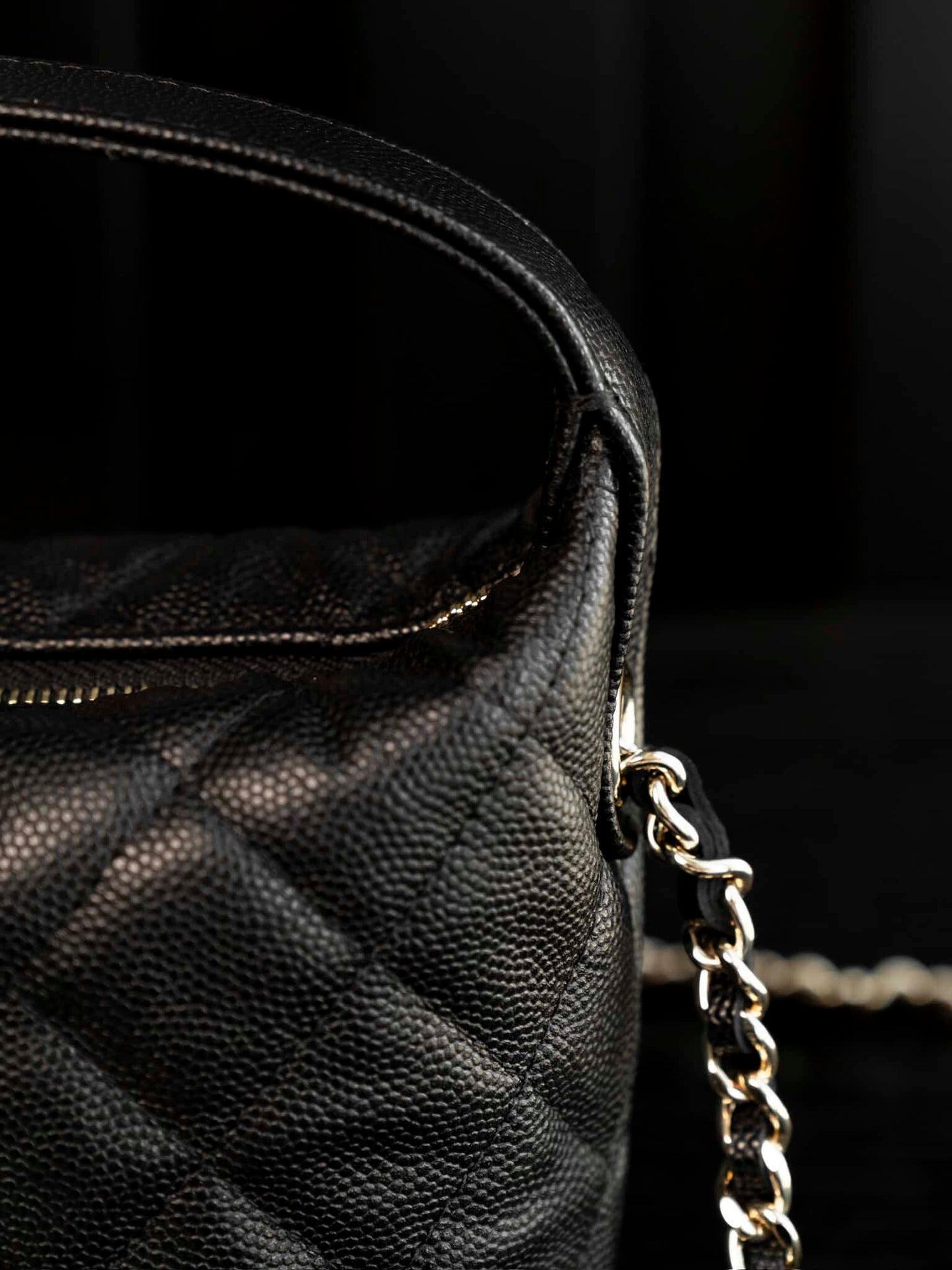 CC 25C Top Handle Hobo Bag Black