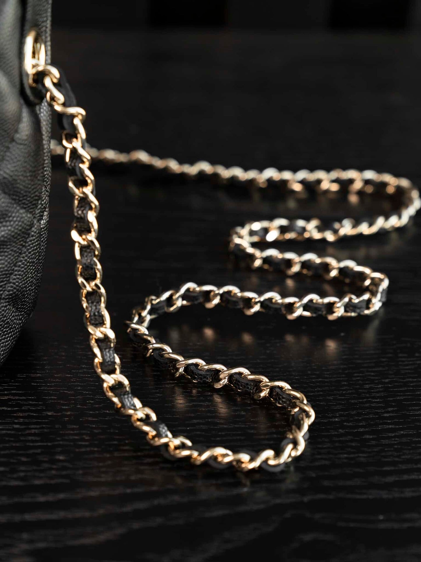 CC 25C Top Handle Hobo Bag Black