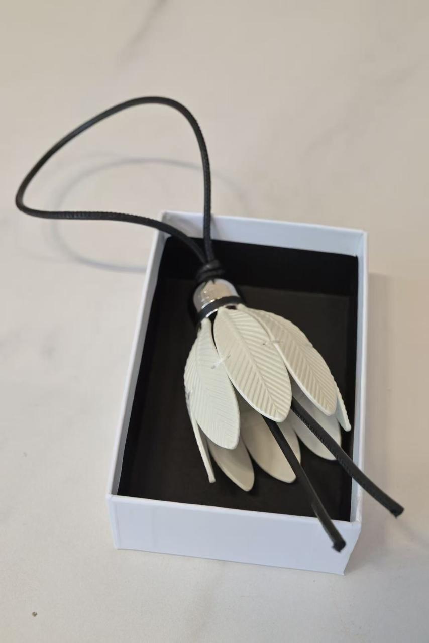 LWE Tulip Leather Charm Grey