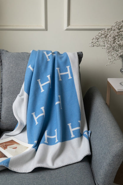 Avalon Wool/Cashmere Throw Blanket & Pillow Case Set