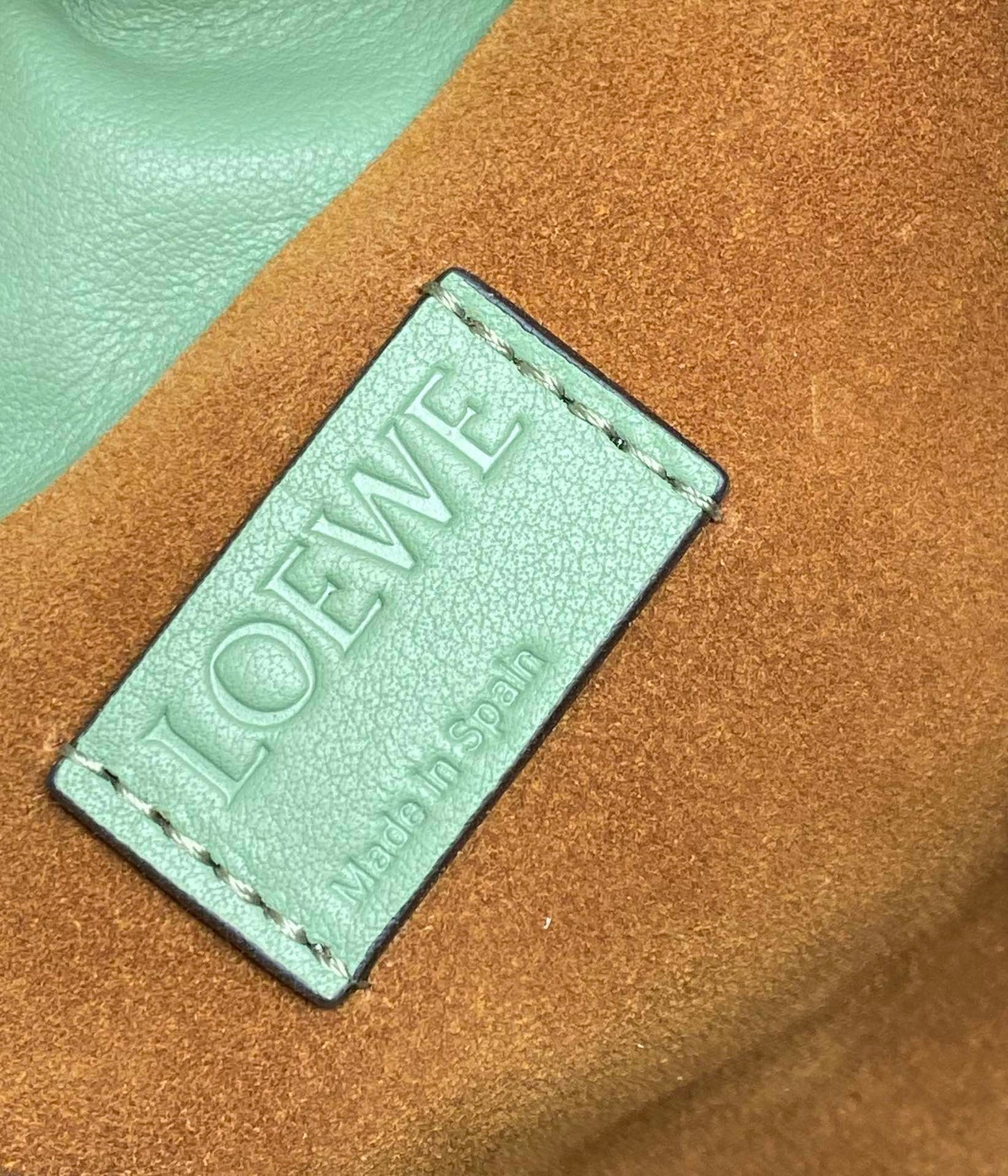 LOEWE Mini Flamenco Bag Green