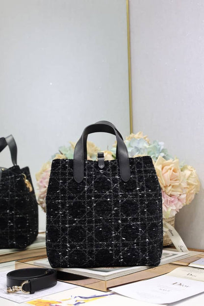 Toujours Black Tweed Bag