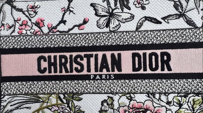 D Book Tote Multicolor Saisons Printemps-Été Embroidery