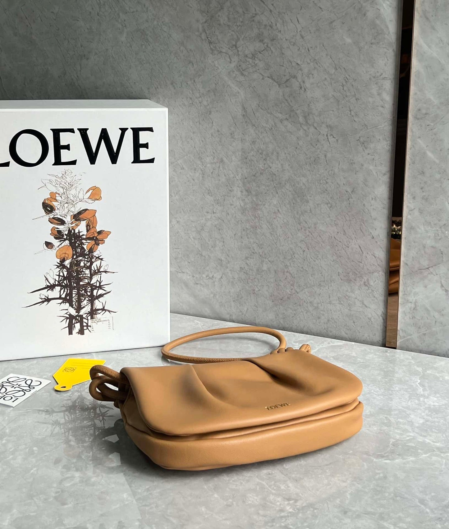 LOEWE Paseo Satchel Bag Camel