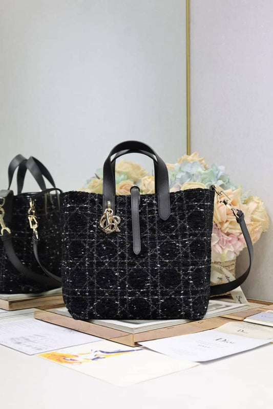 Toujours Black Tweed Bag