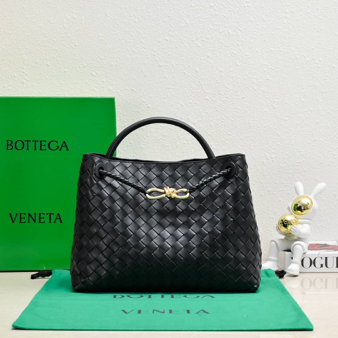 BOTTEGA VENETA Andiamo Medium Bag Black