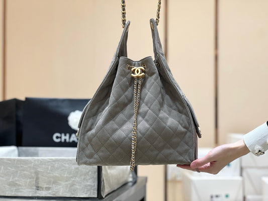 CC 25 Large Hobo Bag Suede Grey