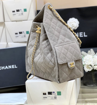 CC 25 Large Hobo Bag Suede Grey