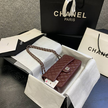 CHANEL Classic Flap Bag Burgundy