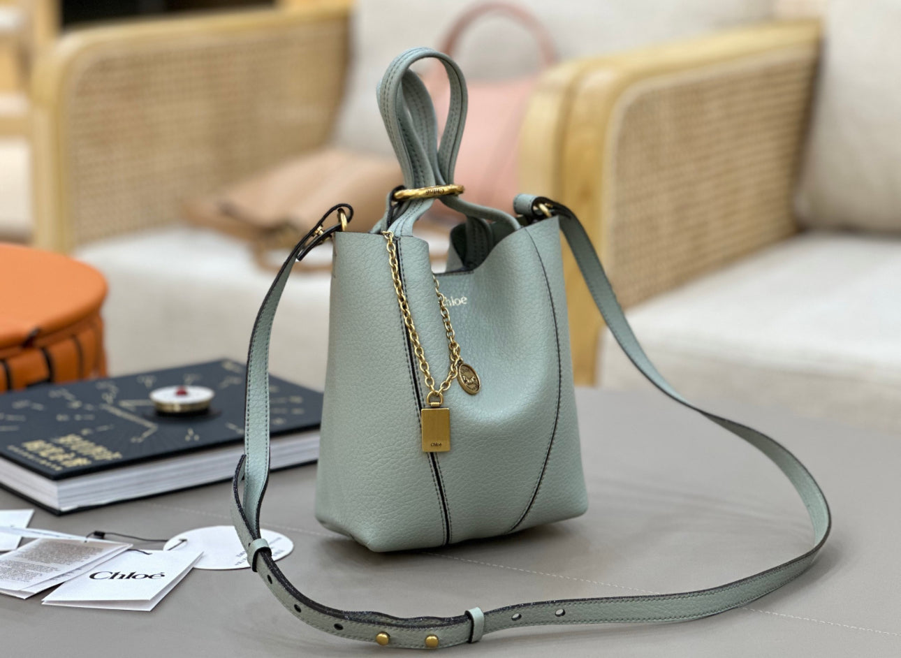 Spin Tote Bag Sea Green