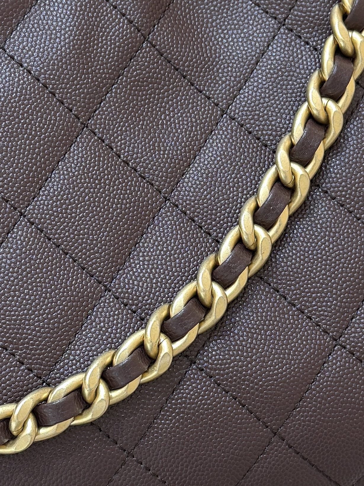 CC 25 Small Hobo Bag Chocolate Burgundy