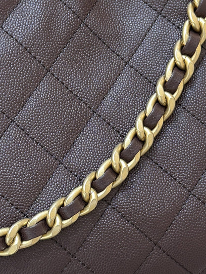 CC 25 Small Hobo Bag Chocolate Burgundy