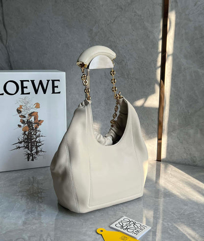 LOEWE Squeeze Bag White