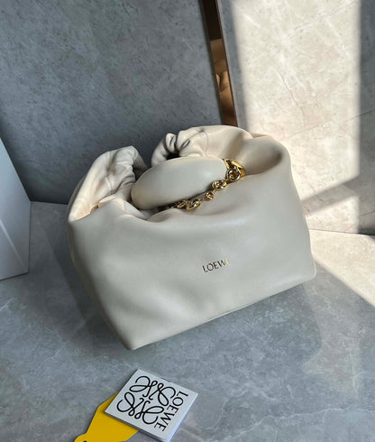 LOEWE Squeeze Bag White