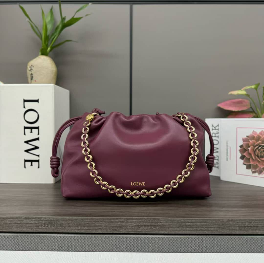 LOEWE Flamenco Bag Crimson