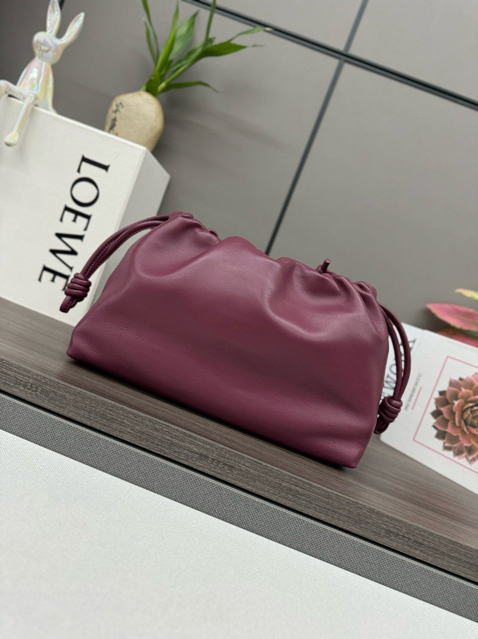 LOEWE Flamenco Bag Crimson