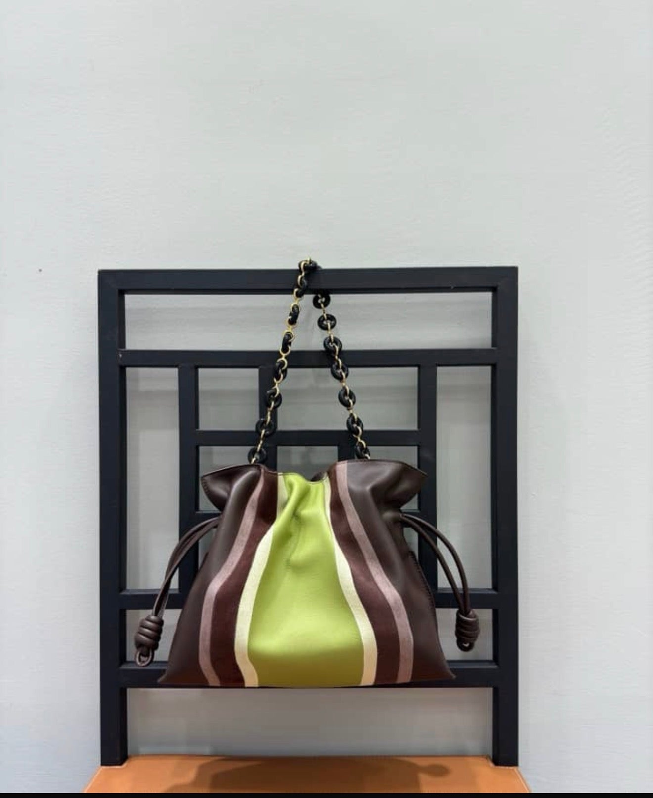 Flamenco Purse Landscape Medium Bag Chocolate/Moss