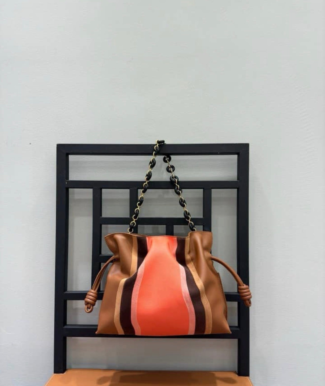 Flamenco Purse Landscape Medium Bag Pecan/Pink