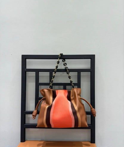 Flamenco Purse Landscape Medium Bag Pecan/Pink